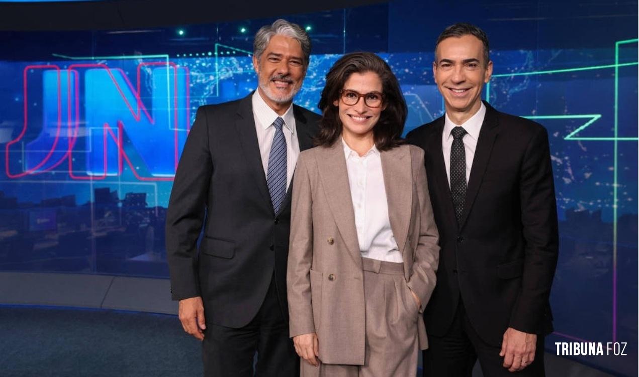 Com despedida de Bonner, Jornal Nacional tem audiência de final de novela na Globo Com despedida de Bonner, Jornal Nacional tem audiência de final de novela na Globo