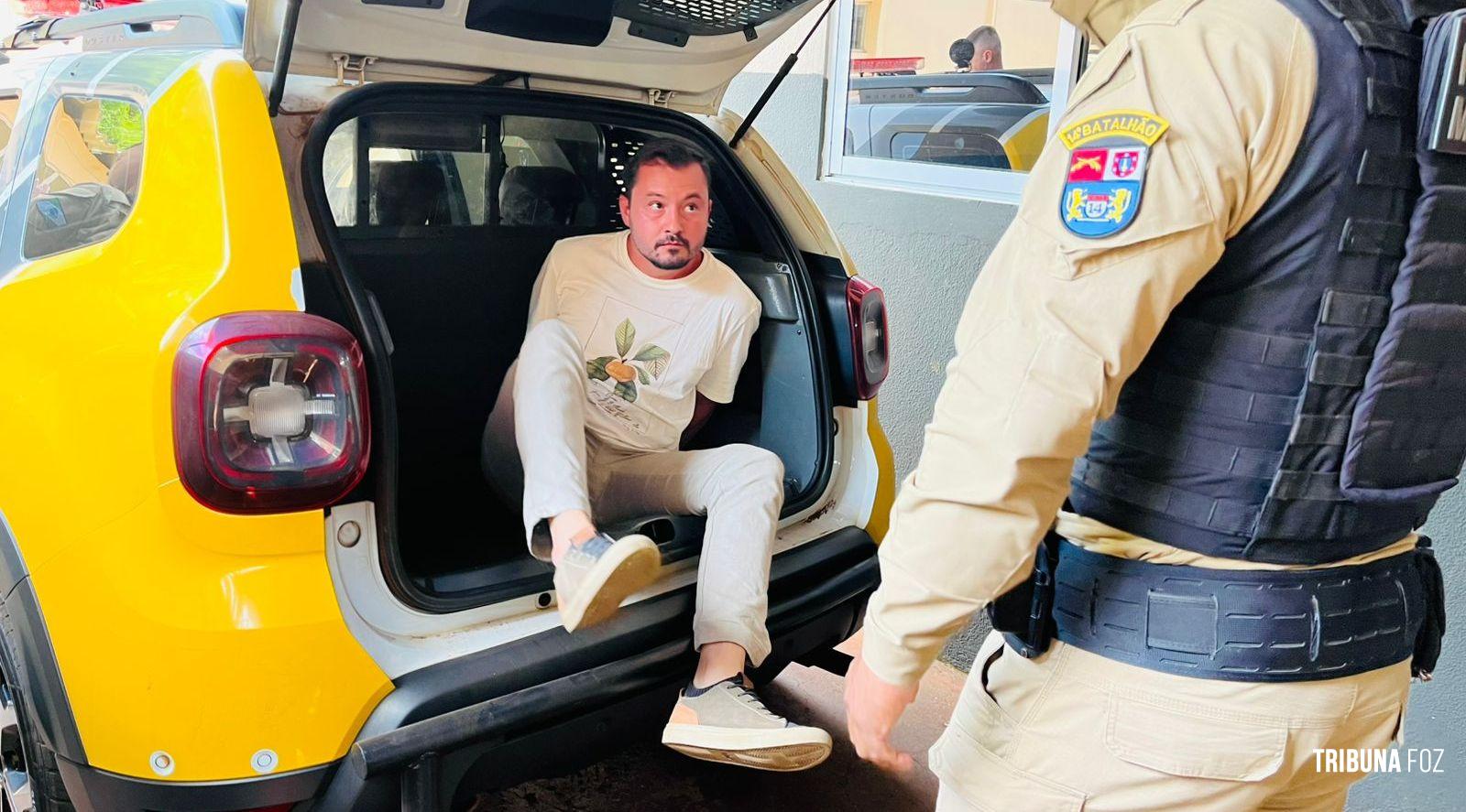 Estelionatário do Rio de Janeiro é preso pela PM ao tentar sacar dinheiro em agência bancária no centro de Foz do Iguaçu 