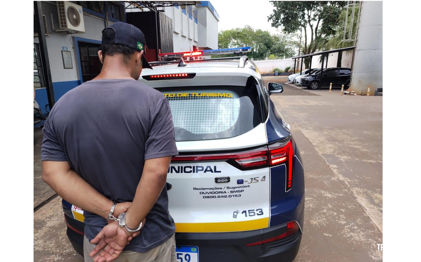 Guarda Municipal prende foragido da justiça próximo a rodoviária de Foz