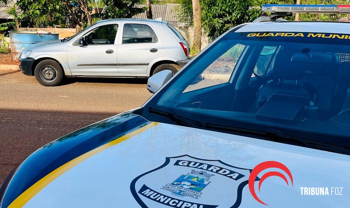 Guarda Municipal recupera veículo roubado no bairro Campos do Iguaçu 