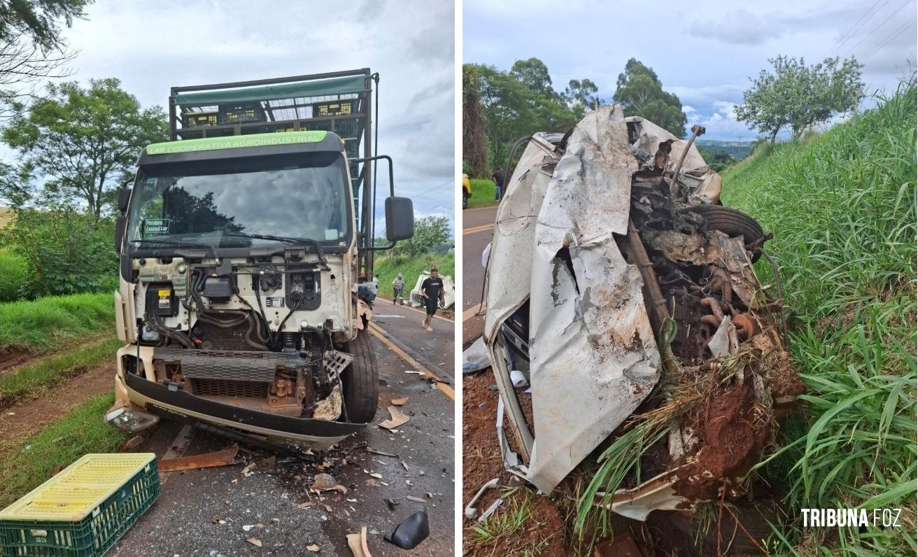 Jovem morre em colisão frontal entre Vera Cruz do Oeste e São Pedro do Iguaçu