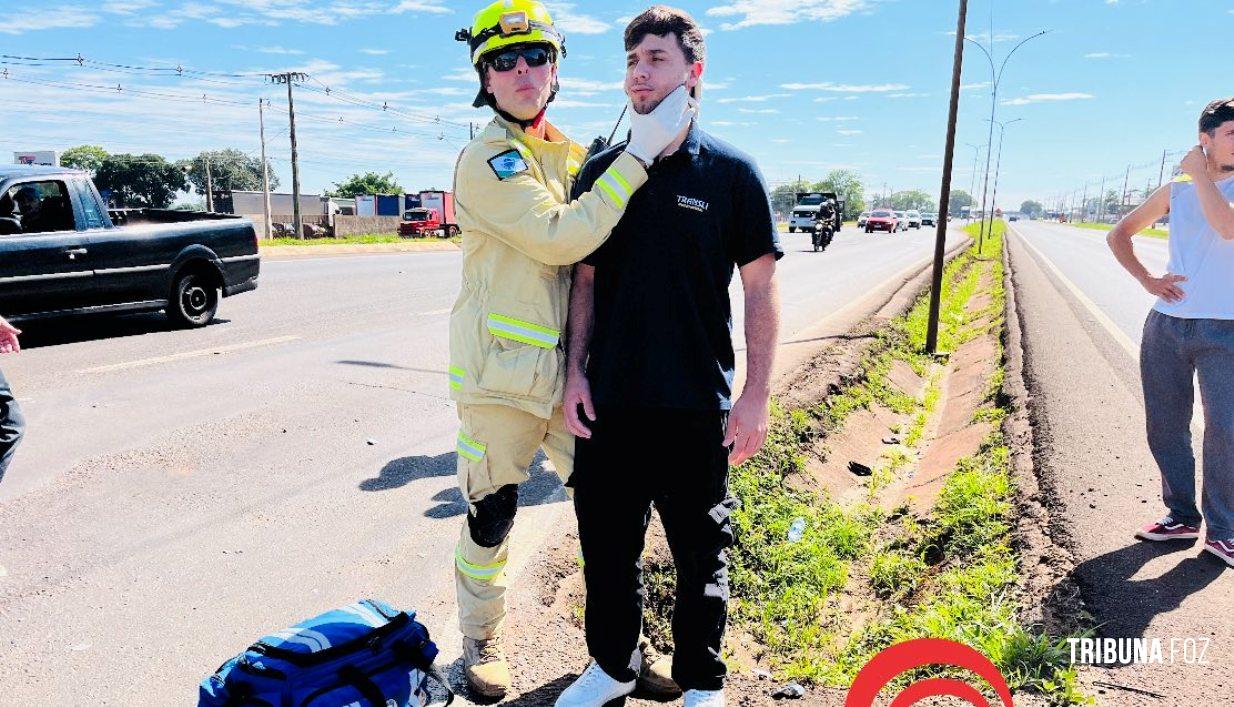 Milagre na BR-277: Motorista sai ileso de grave acidente com auto x carreta Milagre na BR-277: Motorista sai ileso de grave acidente com auto x carreta