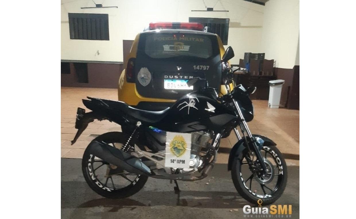Motociclista sem habilitação é flagrado durante patrulhamento em São Miguel do Iguaçu