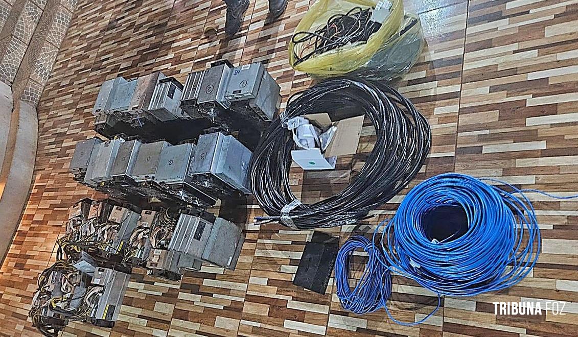 Operação descobre centro clandestino de mineração de criptomoedas em Hernandárias
