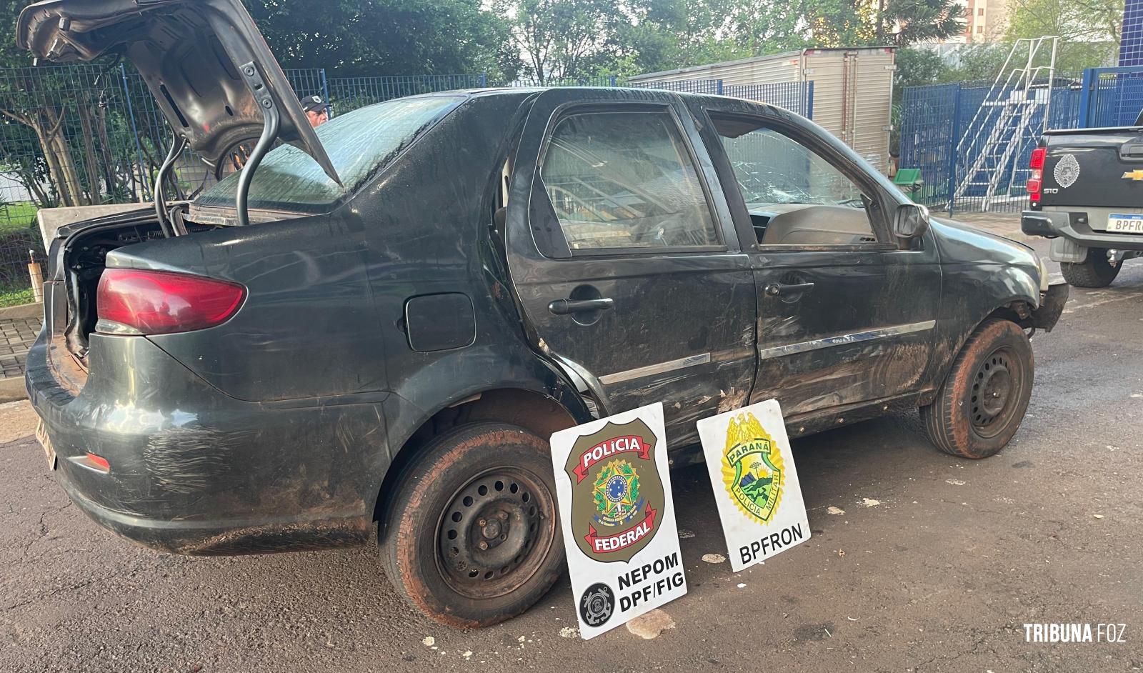 PF e PM apreende carga ilegal após fuga e perseguição policial em Foz do Iguaçu