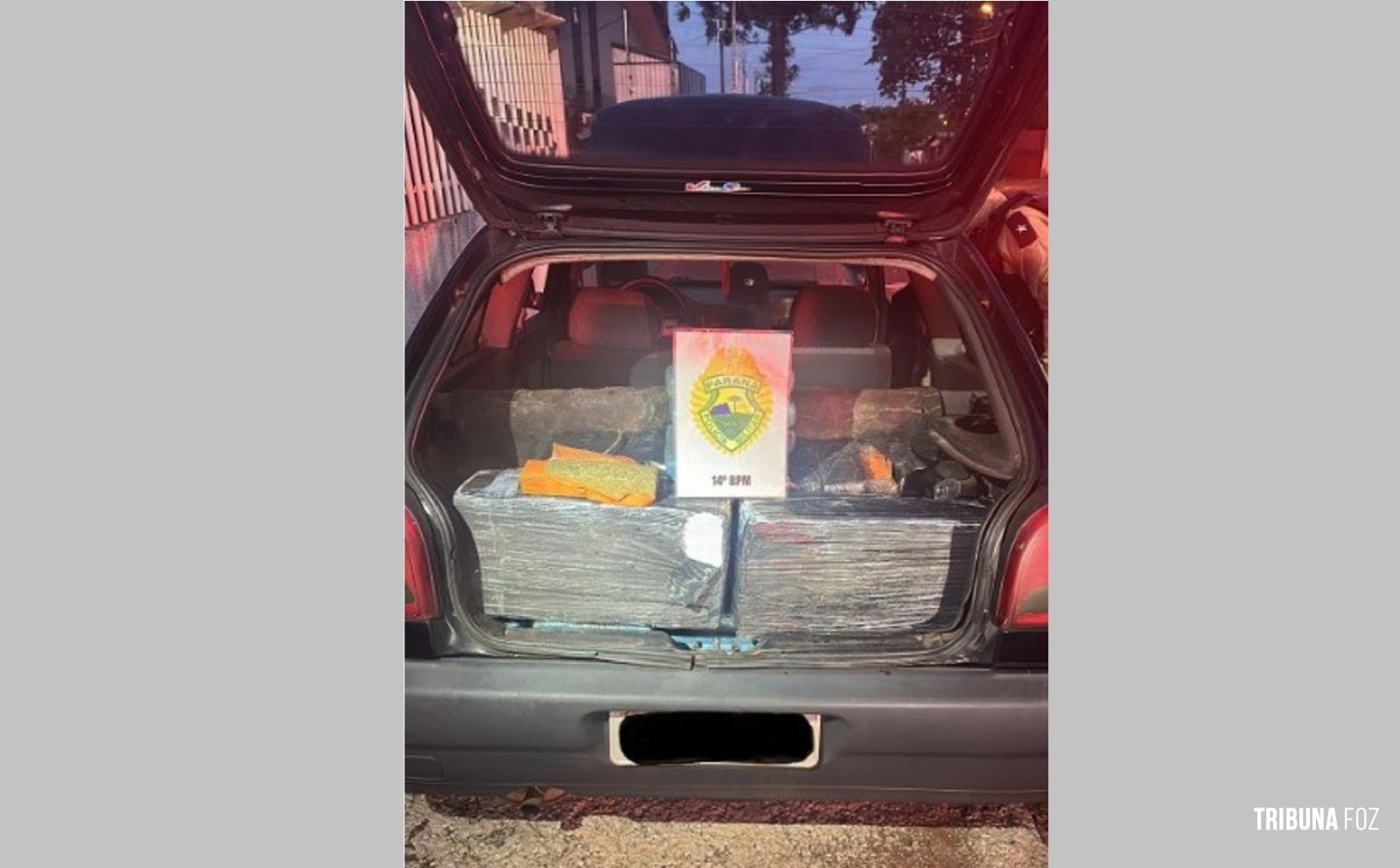 PM apreende drogas e recupera veículo com alerta de furto em Foz do Iguaçu