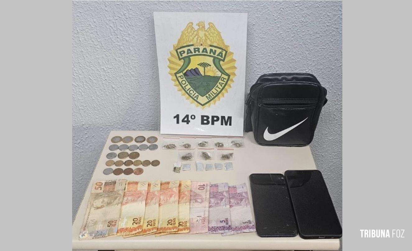 PM apreende entorpecentes e detém menores por ato infracional relacionado ao tráfico no Porto Meira