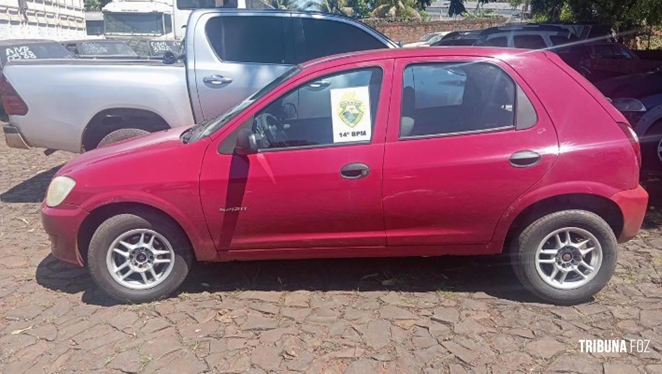 PM recupera veículo roubado no Jardim Jupira em Foz do Iguaçu