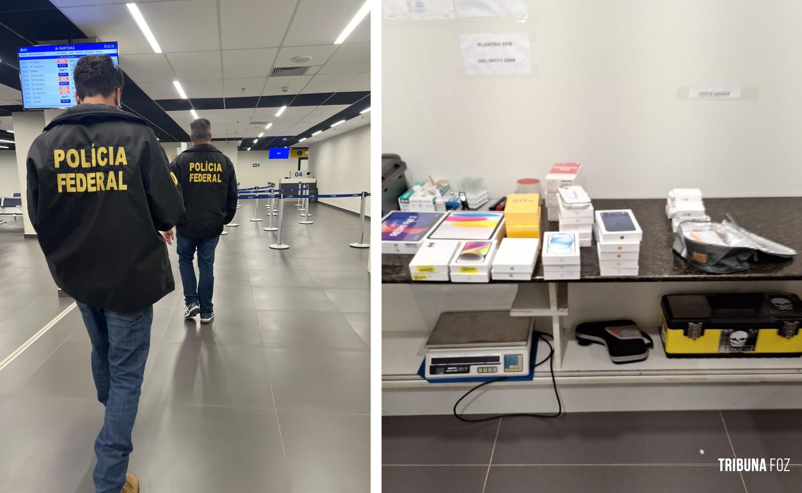 Policia Federal prende passageiro por descaminho no Aeroporto Internacional de Foz do Iguaçu