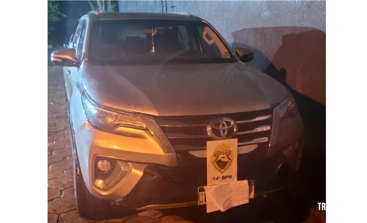 Polícia Militar recupera veículo furtado no centro de Foz do Iguaçu