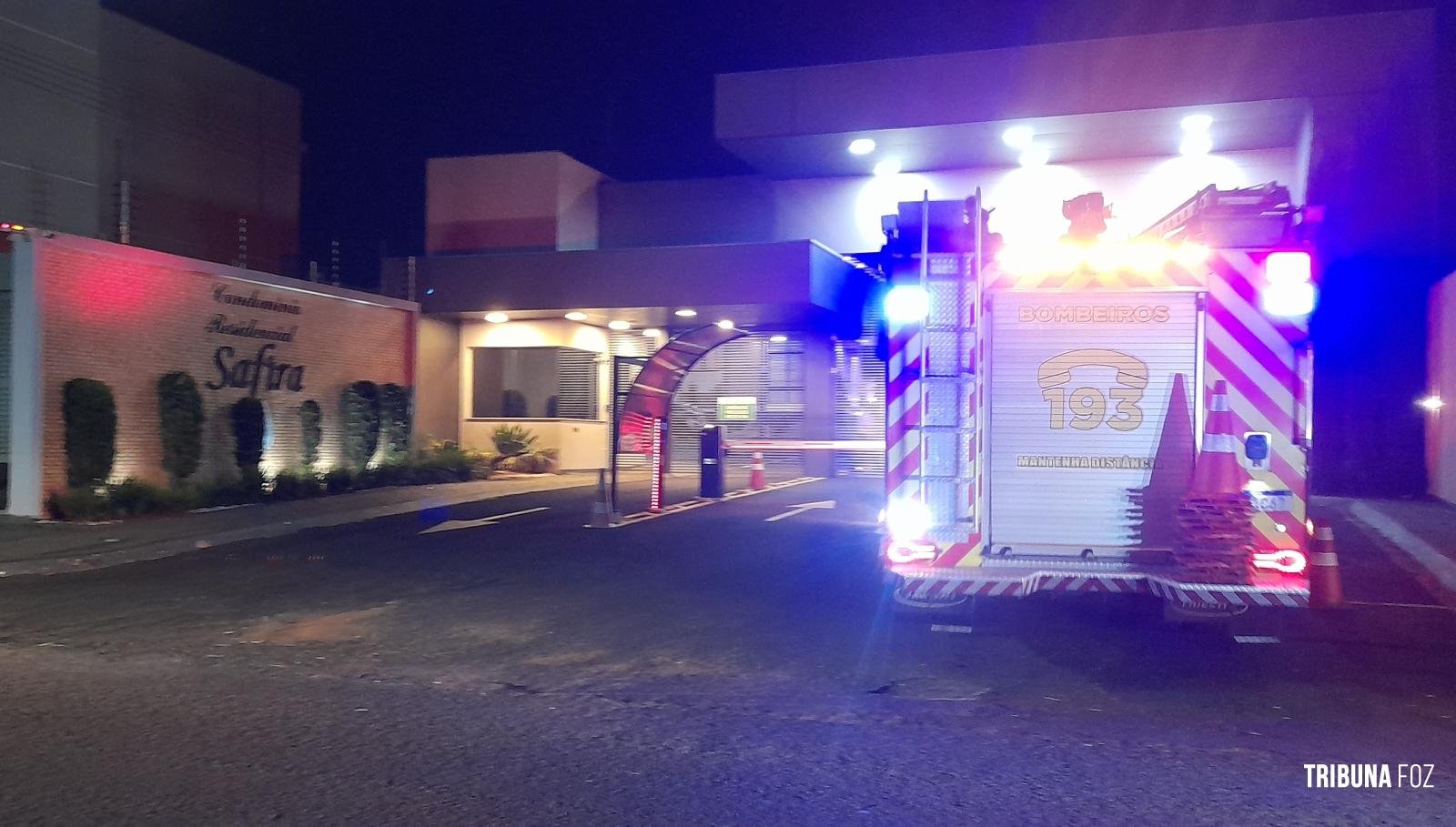Bombeiros são acionados após incêndio a residência em condomínio fechado no Porto Meira