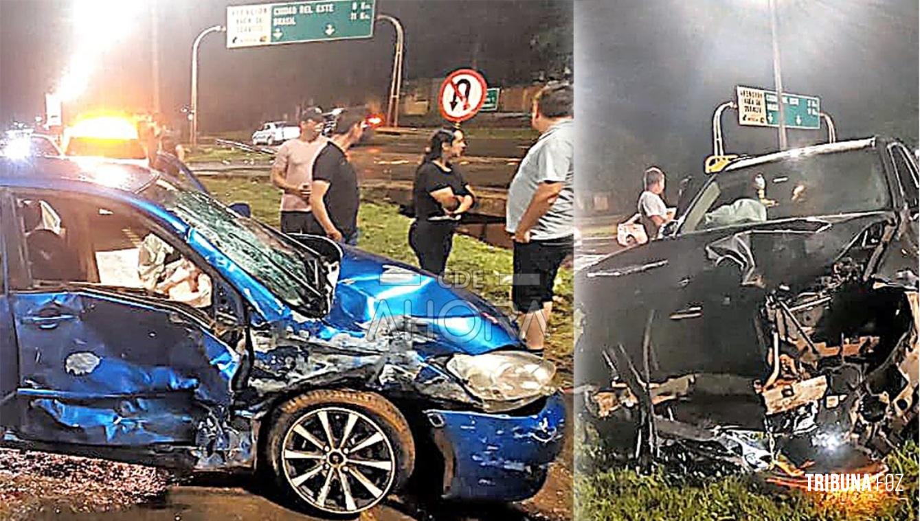Brasileiro se envolve em grave colisão no Km 12 em Ciudad del Este deixa quatro feridos