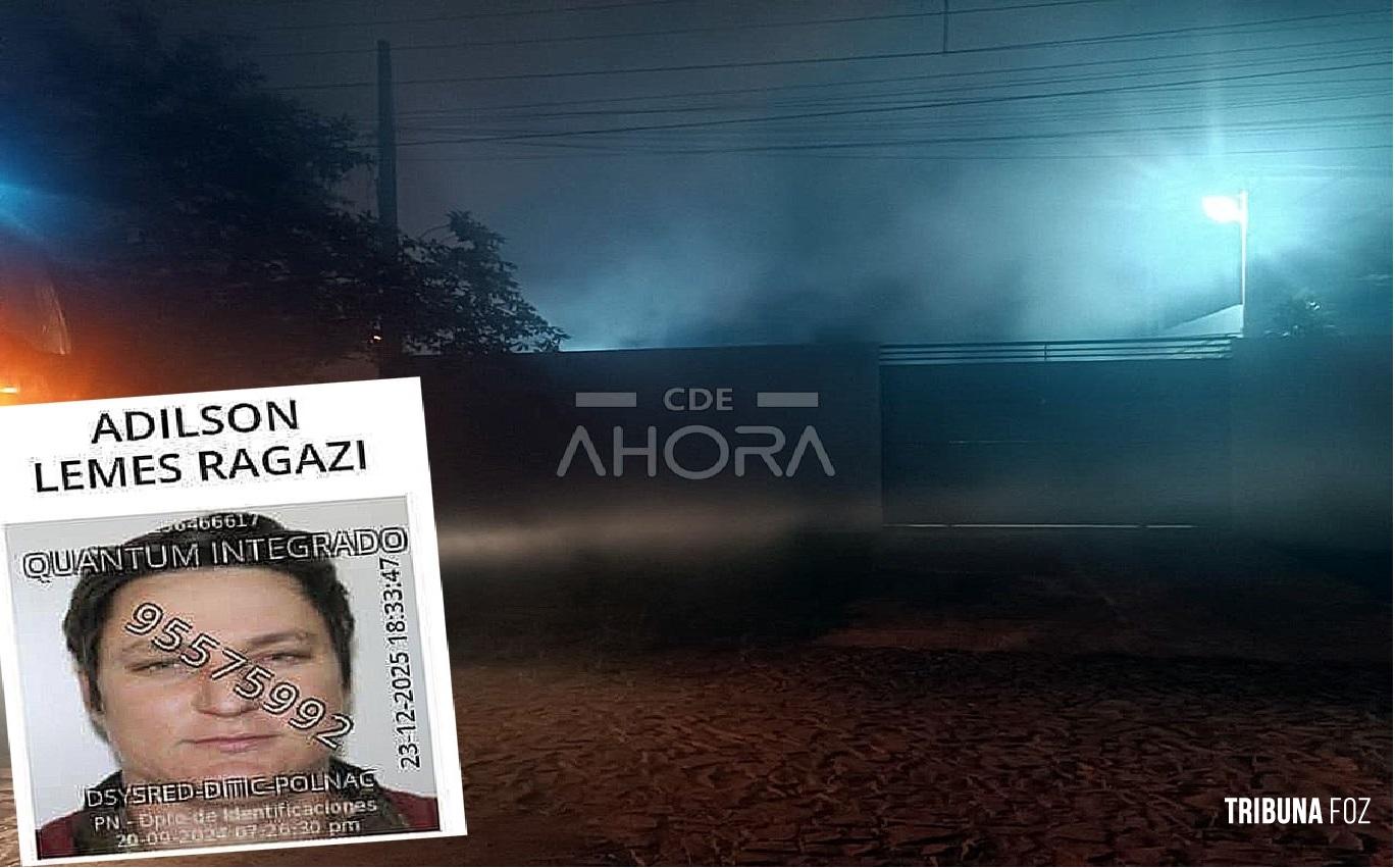 Casa de fugitivo é incendiada em caso recente de homicídio Santa Rita no Paraguai