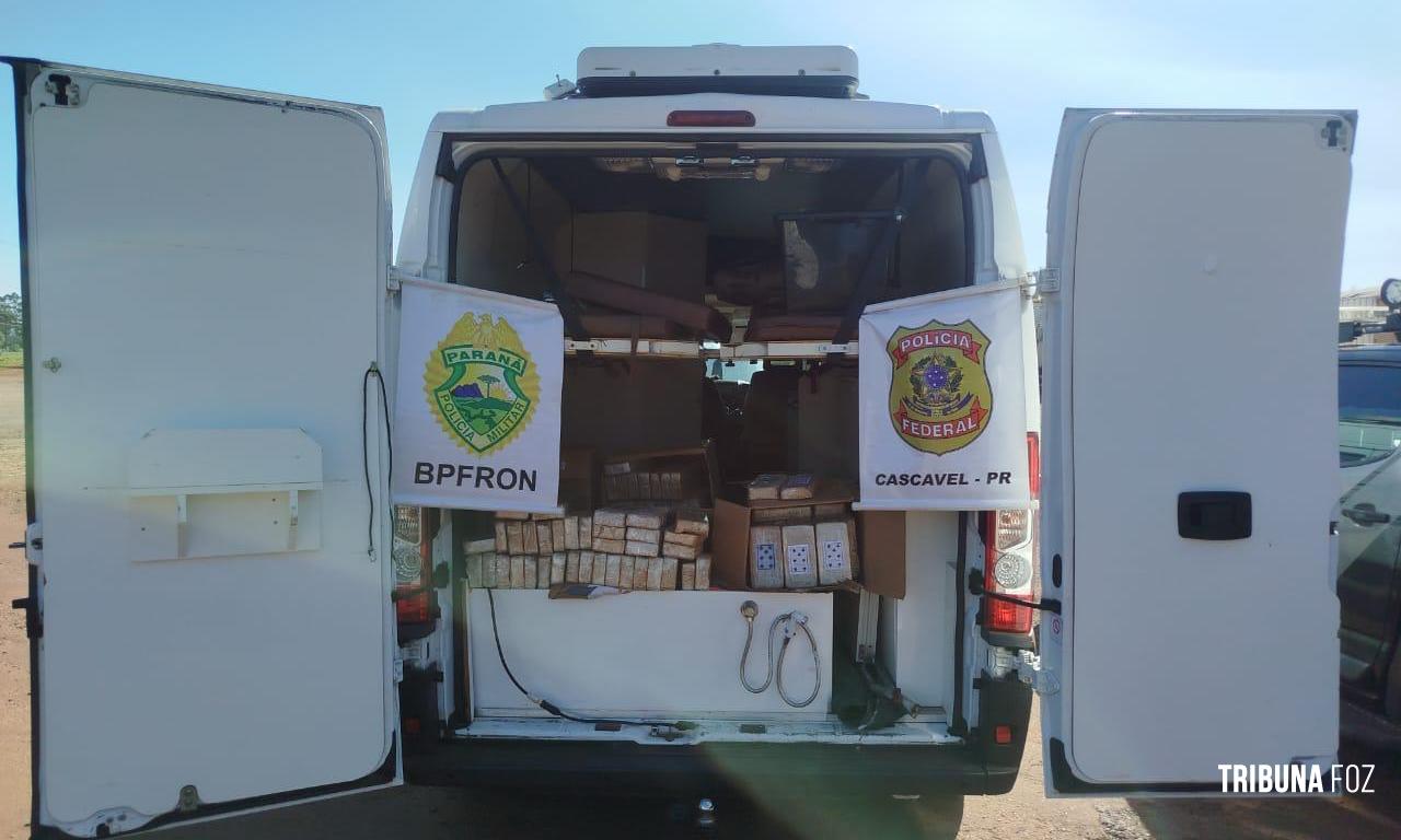 FICCO/PR prende dois indivíduos e apreende cerca de 225 Kg de cocaína e crack na BR-277