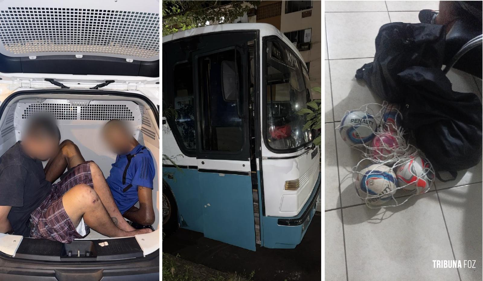 Guarda Municipal prende dois ladrões em flagrante no centro de Foz do Iguaçu