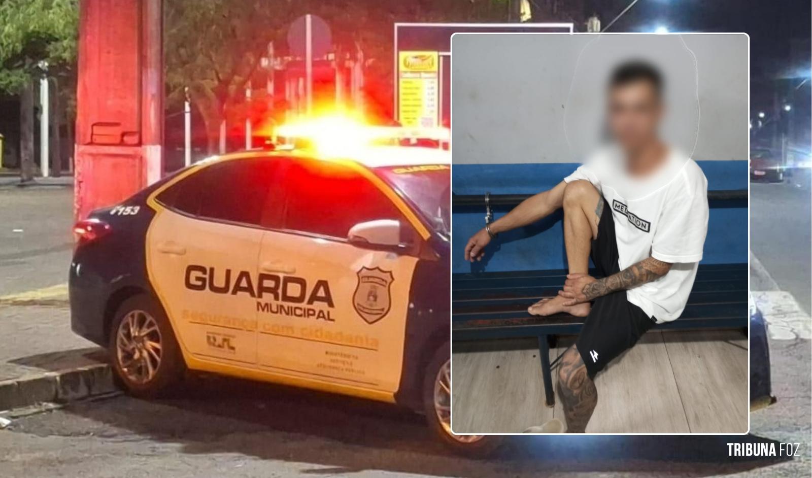 Guarda Municipal prende homem que agrediu a esposa durante a madrugada no Bairro Morumbi