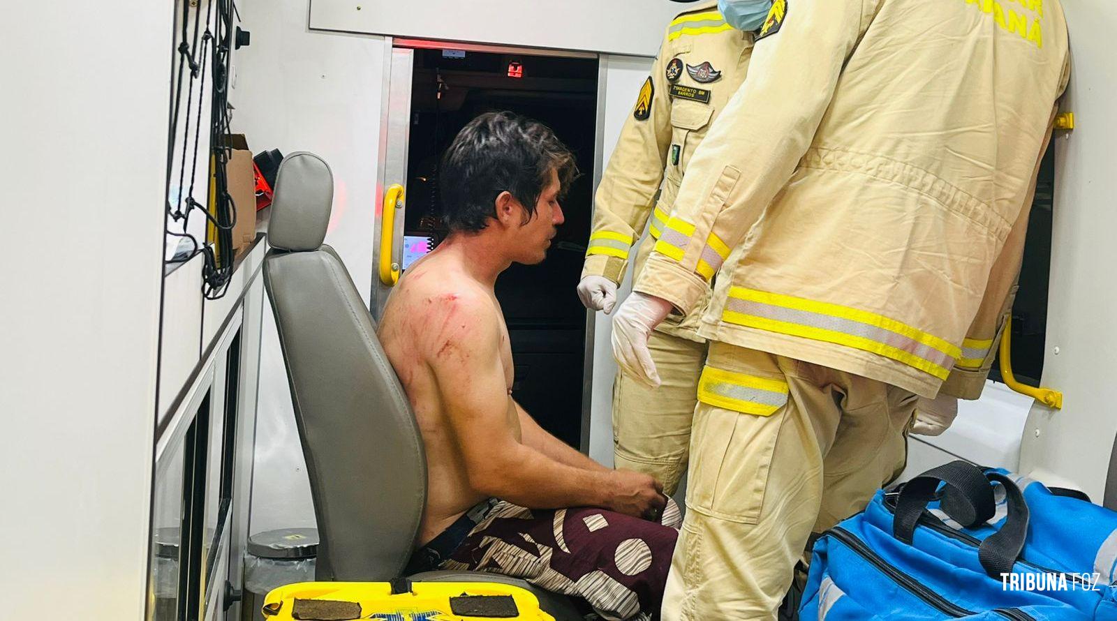 Homem é agredido a pedradas após briga generalizada no Bairro Lagoa Dourada