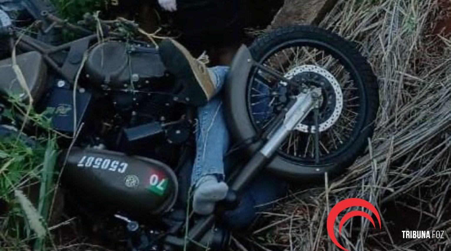 Homem morre após queda de moto na PR-488