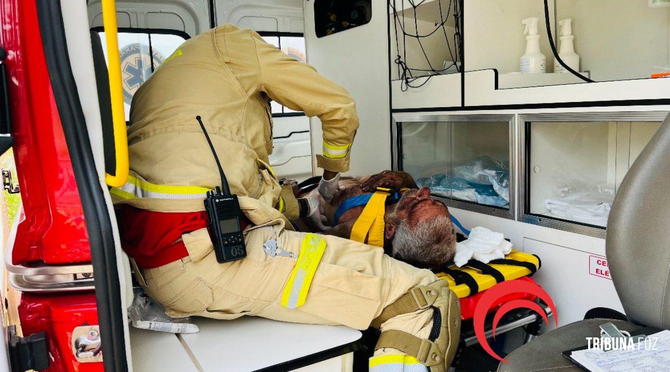 Idoso cai, é encontrado no dia seguinte e socorrido pelo Siate 