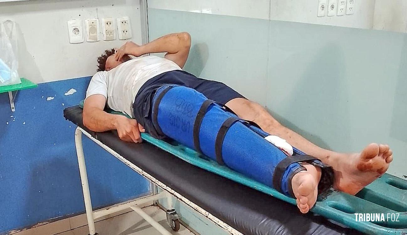 Jovem ferido com facão no bairro Che La Reina em Ciudad Del Este