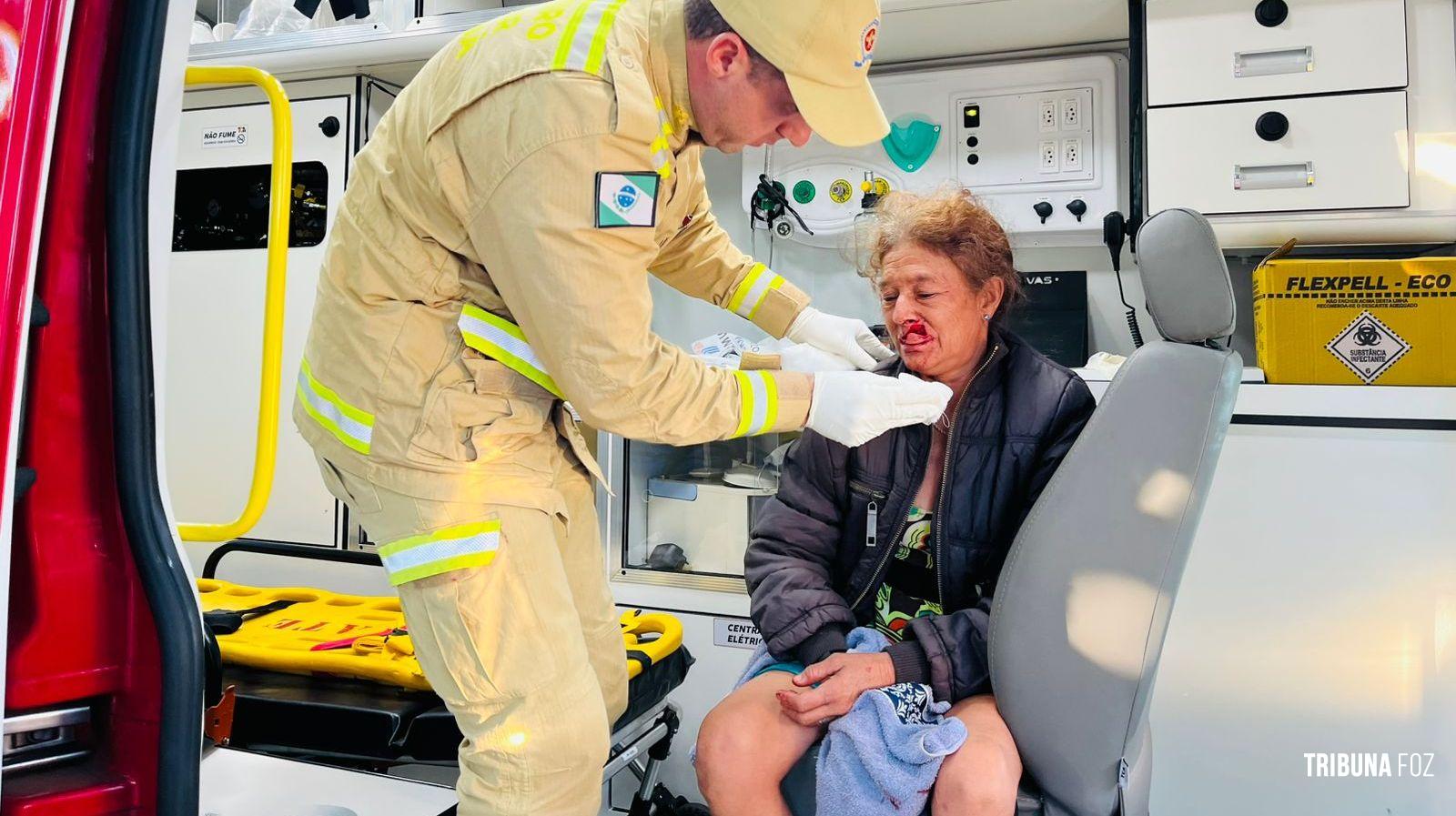 Mulher fica ferida no rosto após ataque com arma branca no Lagoa Dourada