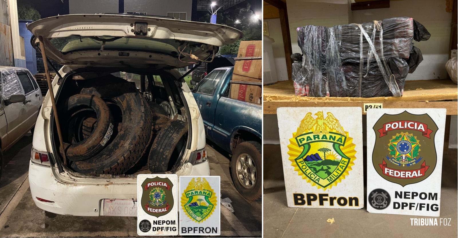 PF e PM realizam sete apreensões às margens do Rio Paraná em Foz do Iguaçu