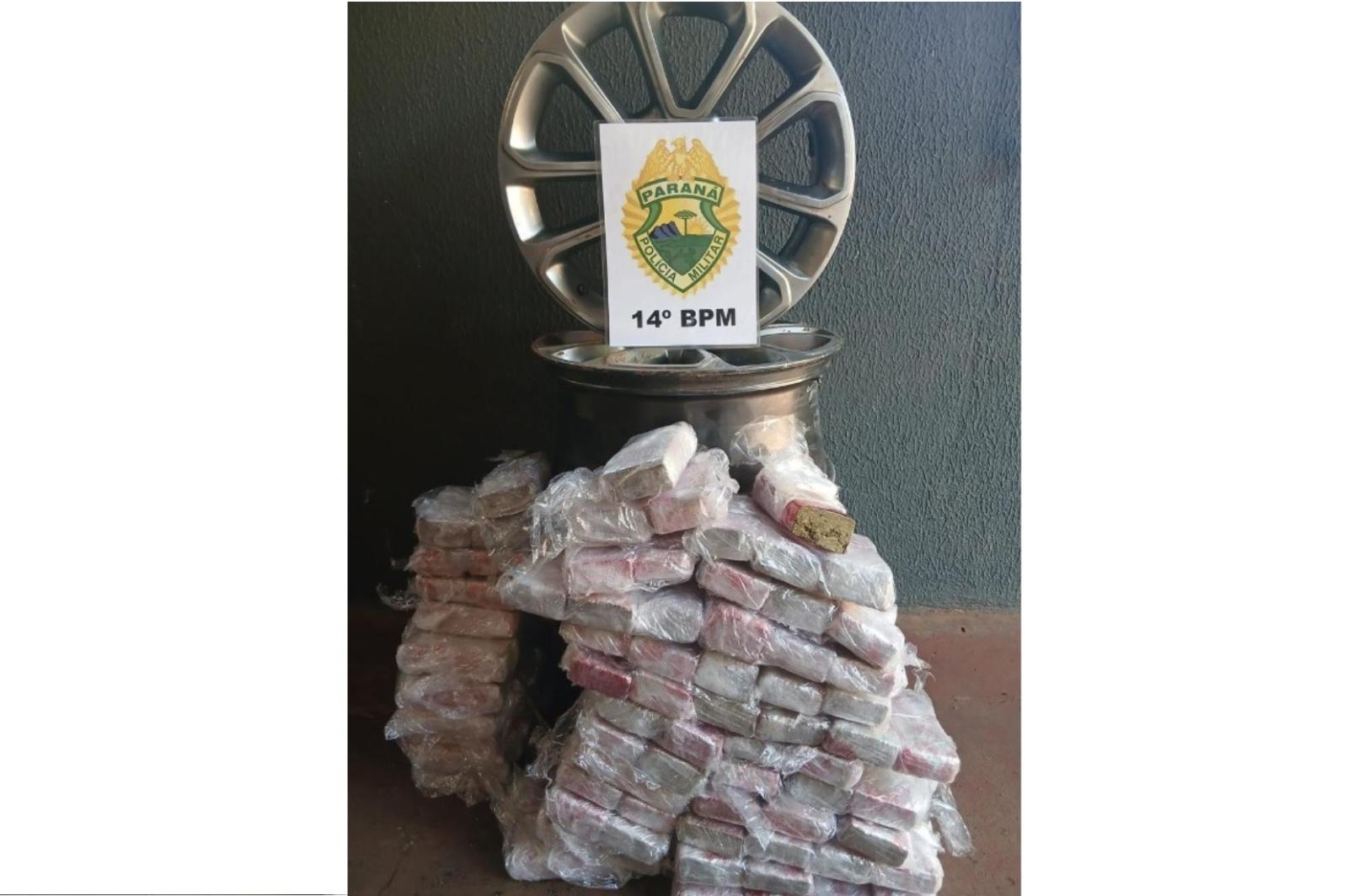 PM desarticula transporte de drogas ocultas em rodas de veículo em Foz do Iguaçu