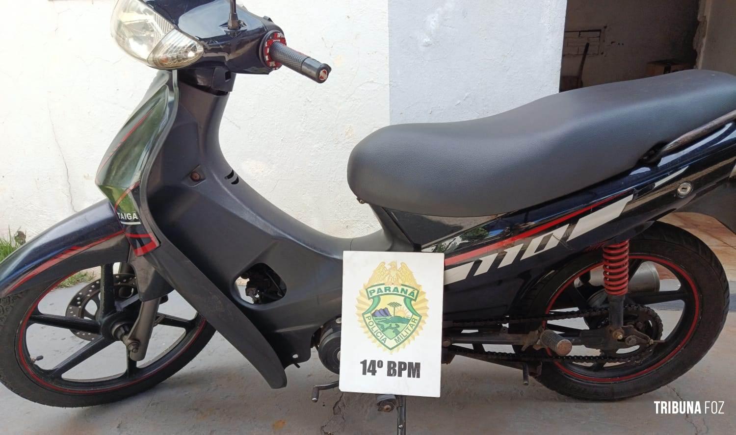 PM recupera motoneta com alerta de furto em São Miguel do Iguaçu