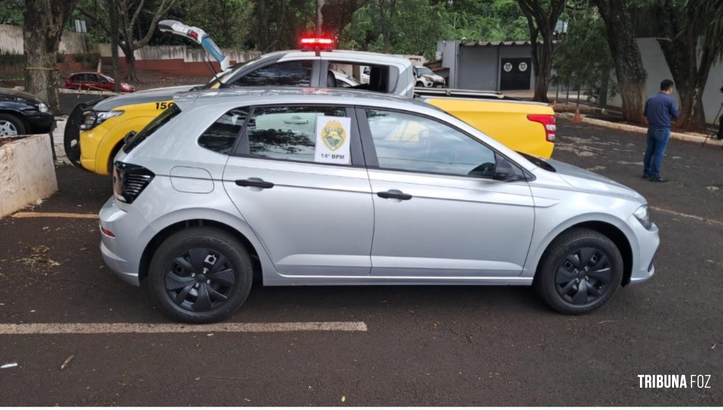Polícia Militar recupera veículo minutos após roubo em Foz do Iguaçu