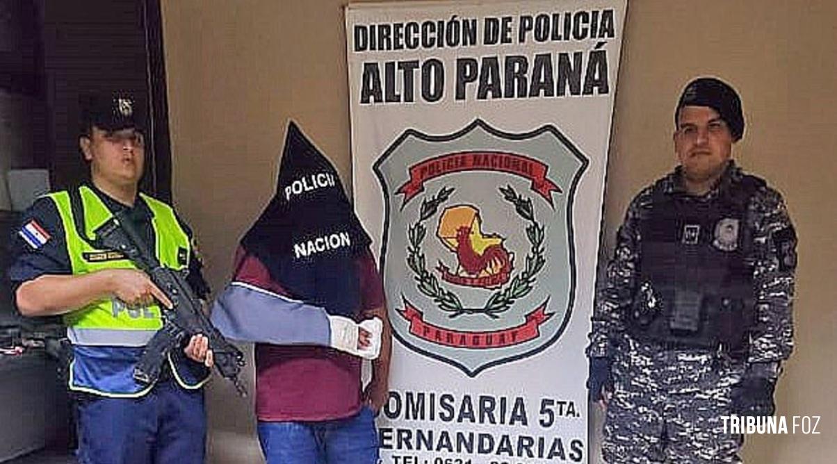 Preso por não pagamento de pensão alimentícia e posse de substância suspeita de ser cocaína em Hernandárias