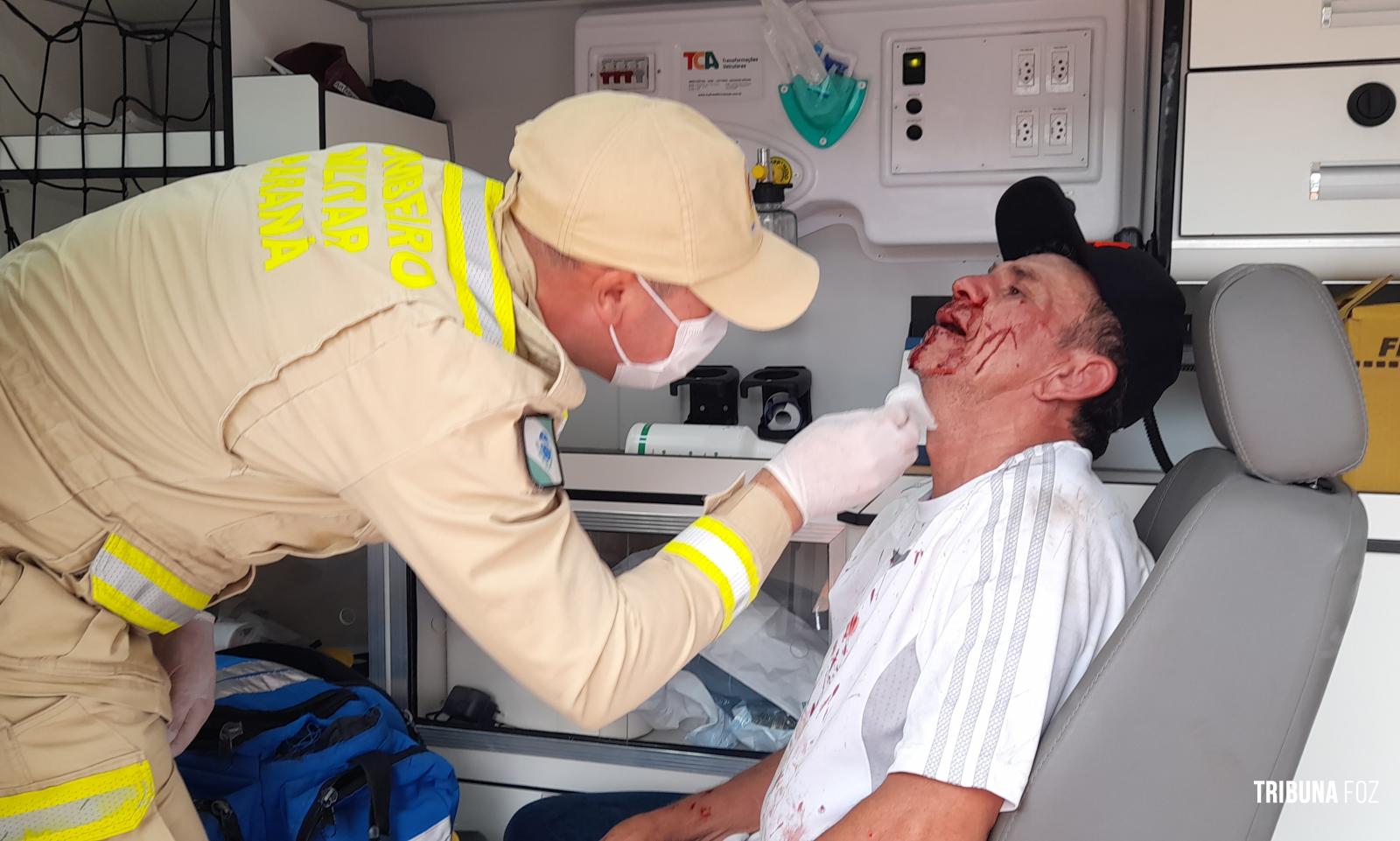 Siate socorre vitima agredida no Jardim Manaus