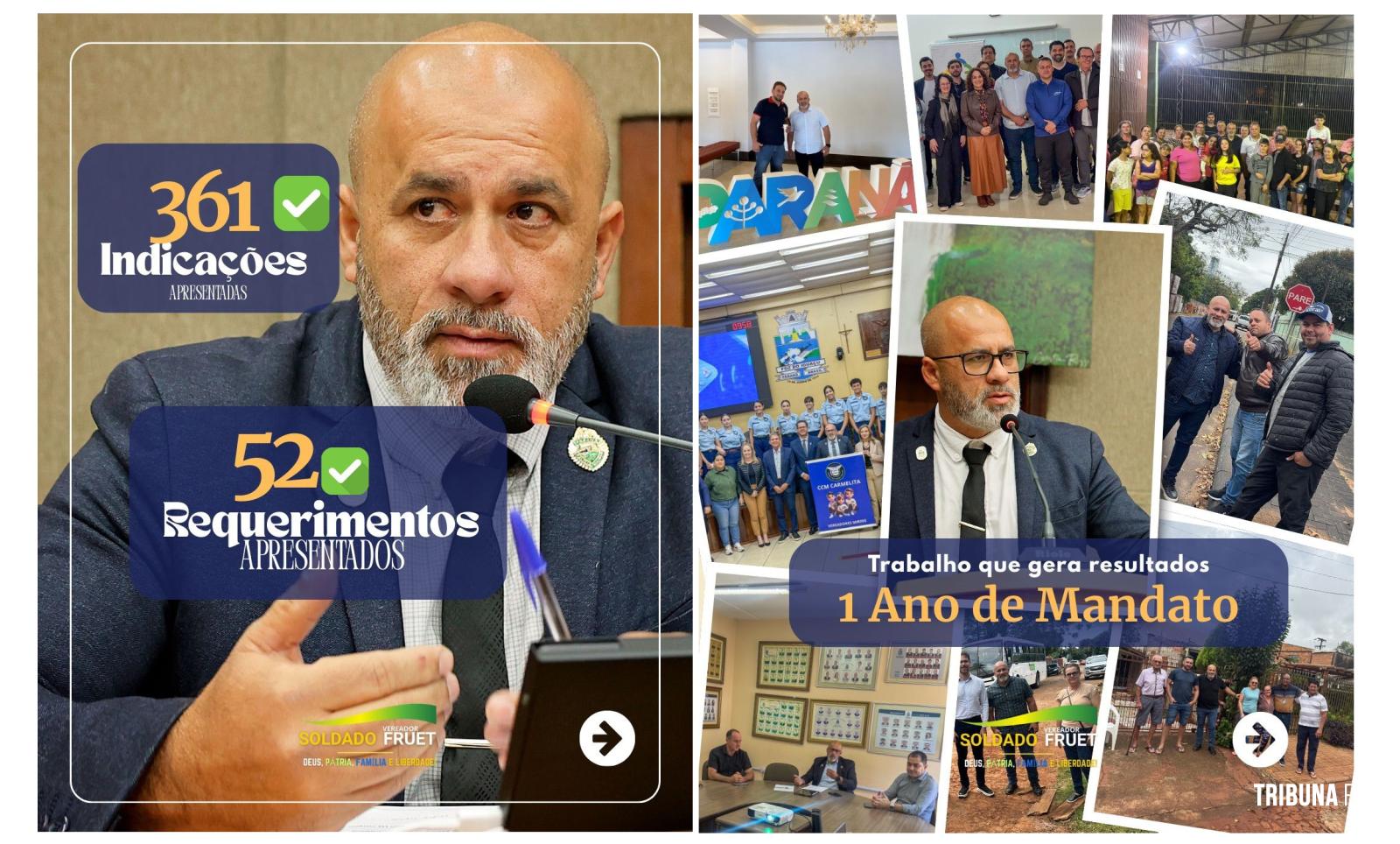 Soldado Fruet, um ano de atuação e resultados concretos no Legislativo de Foz