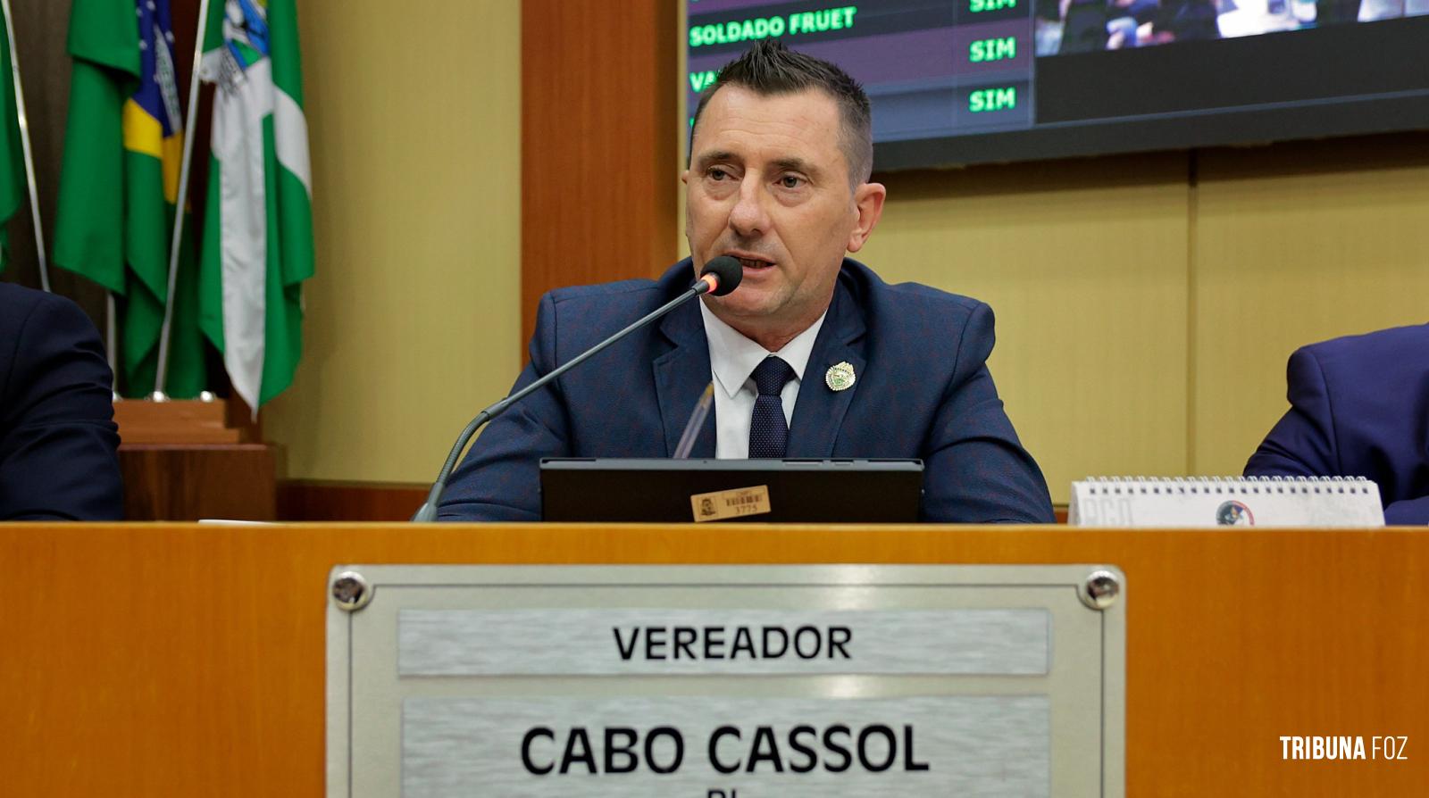 Vereador Cabo Cassol, o "Líder" que não apita nada