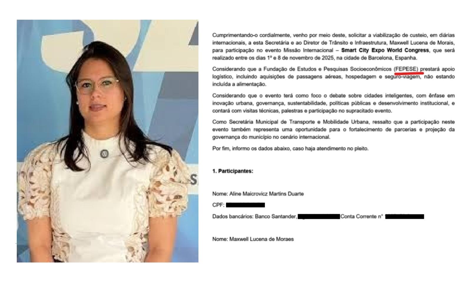 Aline Maicrovicz tentou receber vantagens indevidas que configuraria corrupção passiva e improbidade administrativa