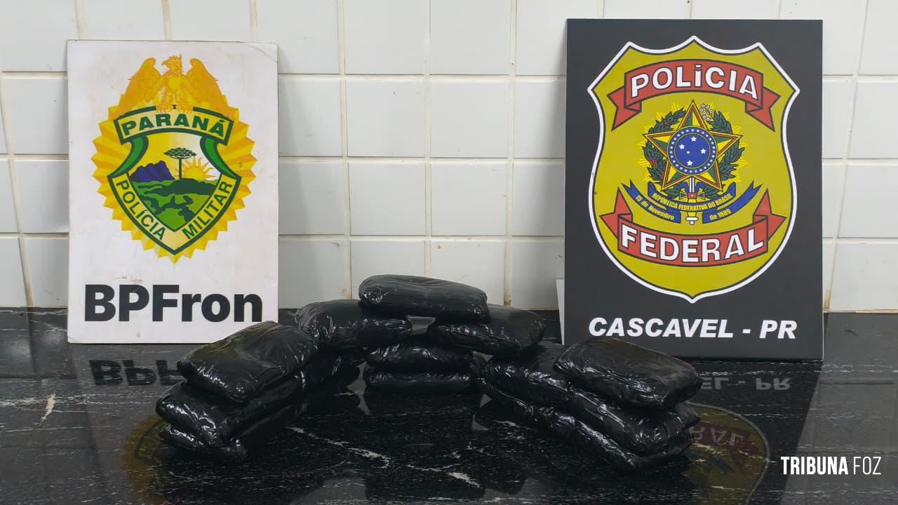 BPFRON e PF prendem mulher por tráfico de drogas em abordagem a veículo em Céu Azul