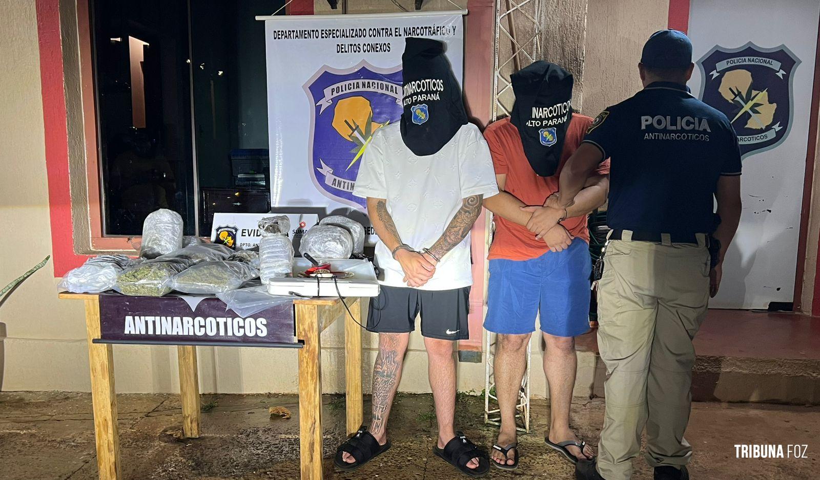 Dois brasileiros são presos em flagrante por trafico de drogas em Ciudad Del Este