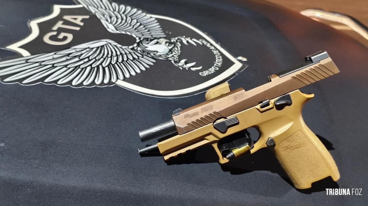 GTA da Guarda Municipal prende homem com pistola 9mm municiada na Perimetral Leste 