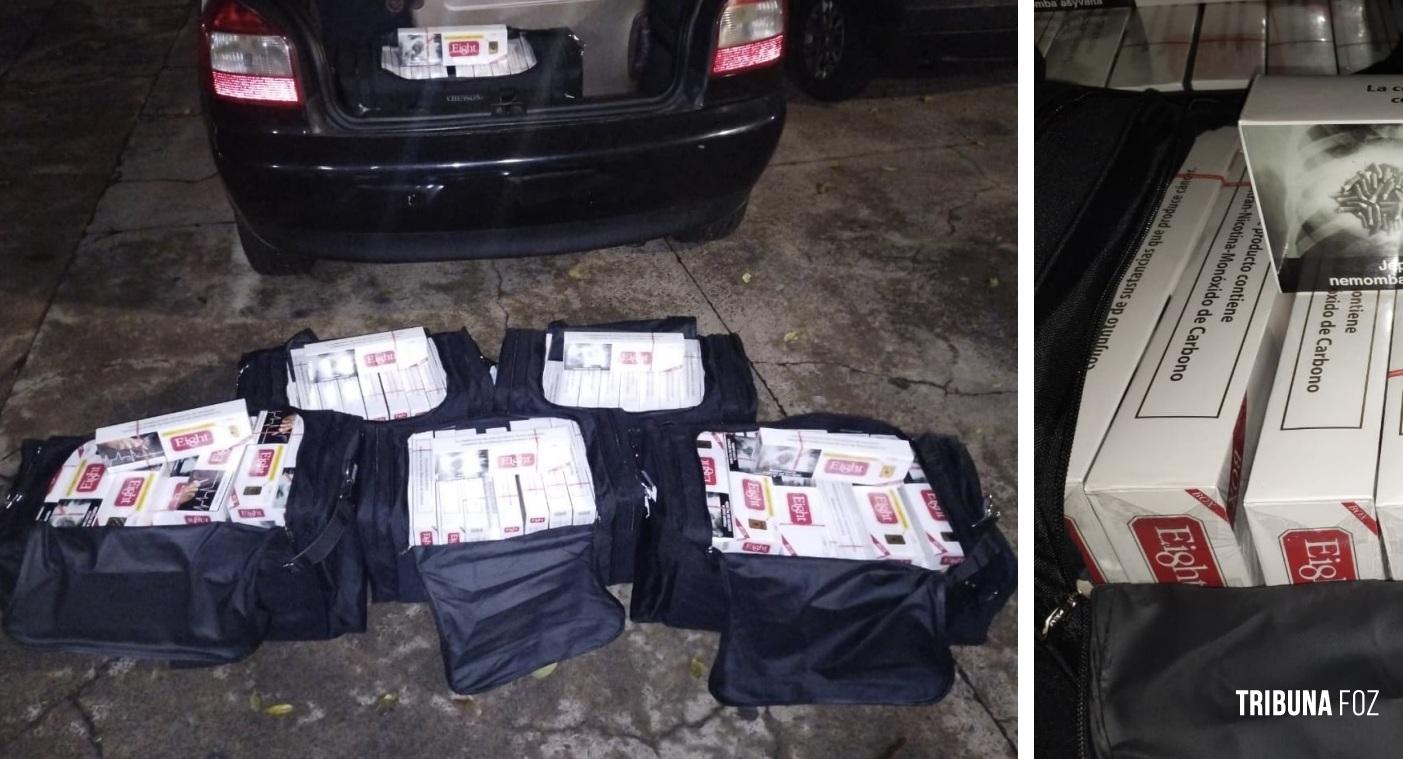 Guarda Municipal apreende seis malas de cigarros contrabandeados do Paraguai no Bairro Três Lagoas 