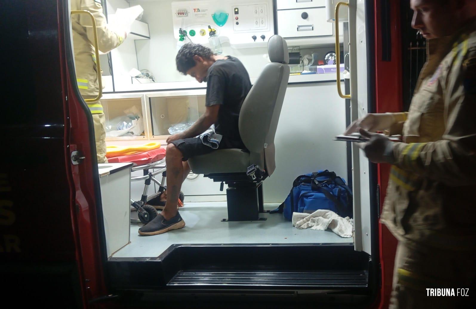 Homem é espancado e socorrido pelo Siate no Profilurb I