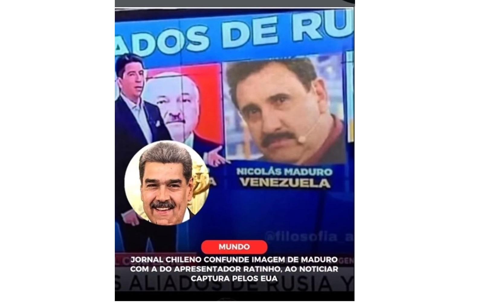 Jornal chileno confunde Ratinho com Nicolás Maduro: "Tem que fazer DNA"
