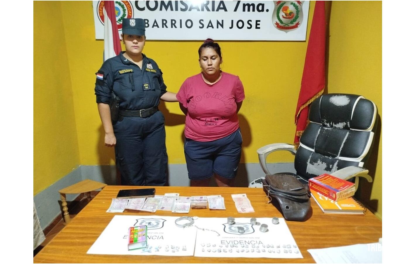 Mulher presa com 50 doses de crack em “zona de dependência” em Ciudad Del Este