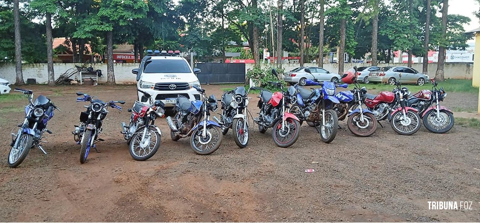 Operação contra corridas ilegais "rachas" resulta na apreensão de 10 motocicletas