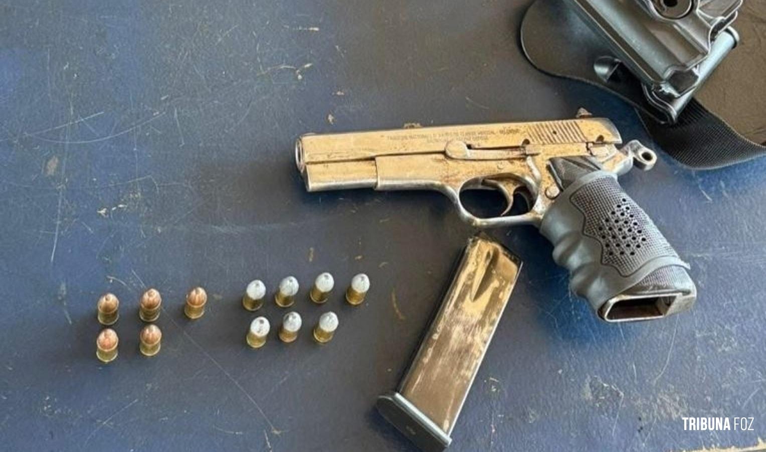 Paraguaio finge ser policial para portar arma e é preso pela Policia Rodoviária Federal em Foz do Iguaçu