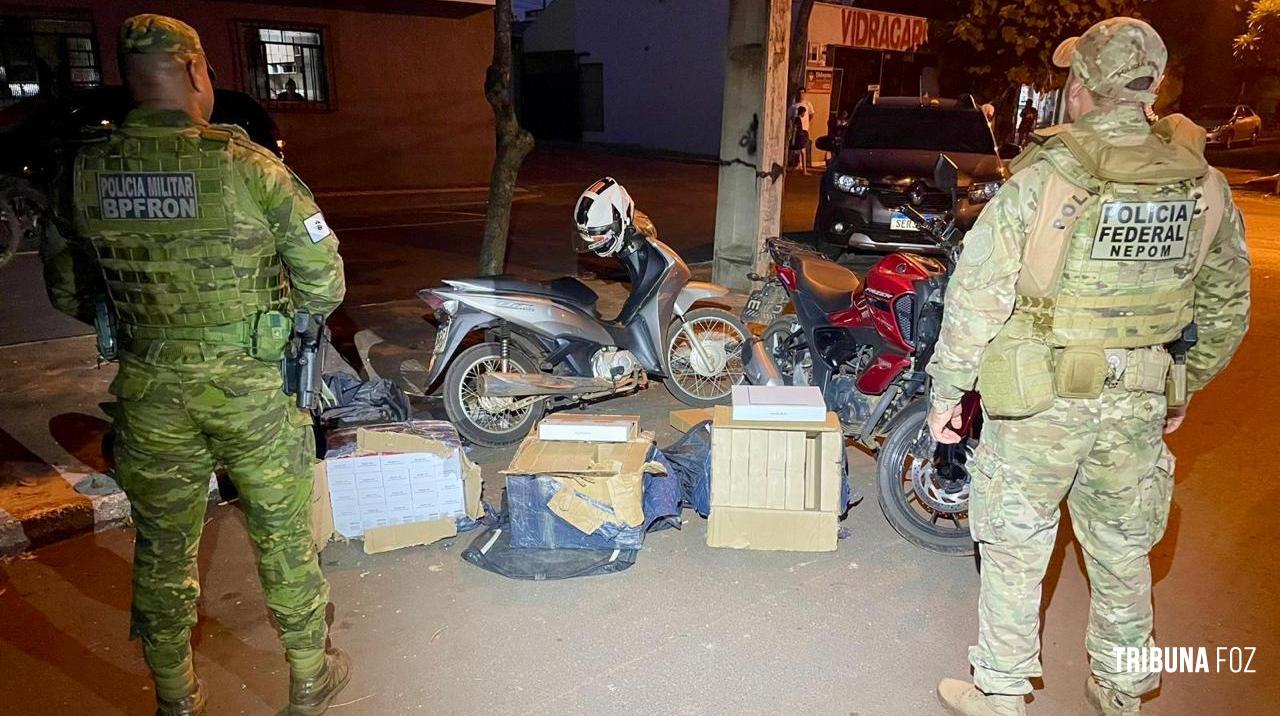 PF e PM apreendem mercadorias descaminhadas na Favela do Queijo em Foz do Iguaçu