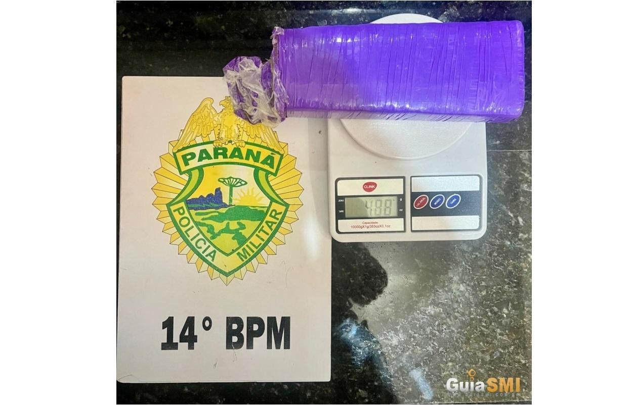 PM atende ocorrências de briga generalizada e apreende tablete de maconha em Medianeira