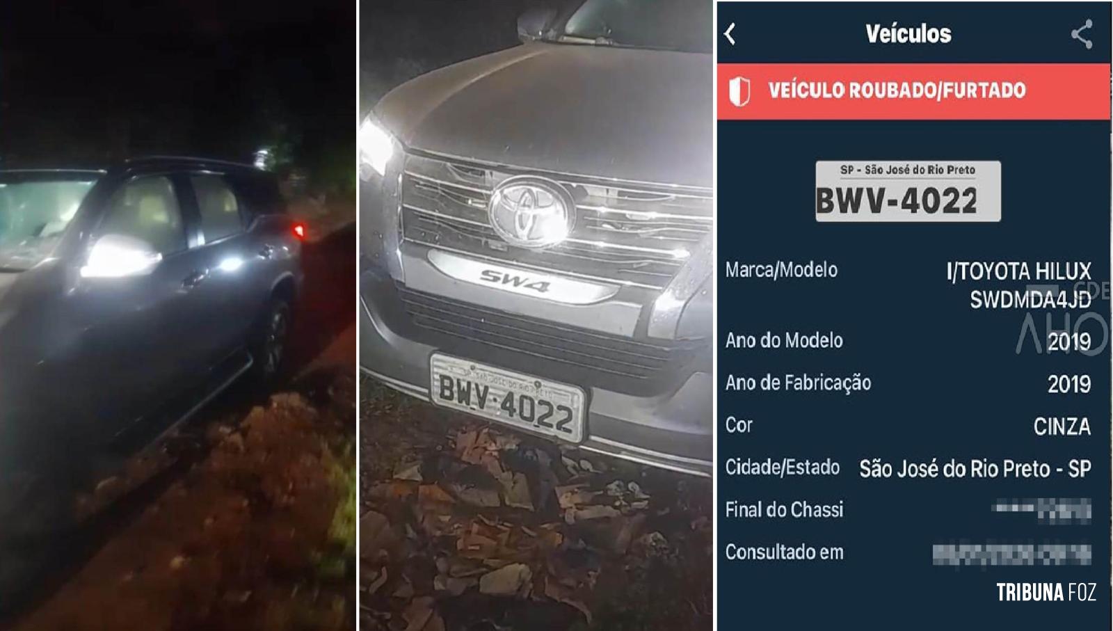 Veiculo de luxo roubado no Brasil é abandonada por "cabriteiros" em Ciudad Del Este