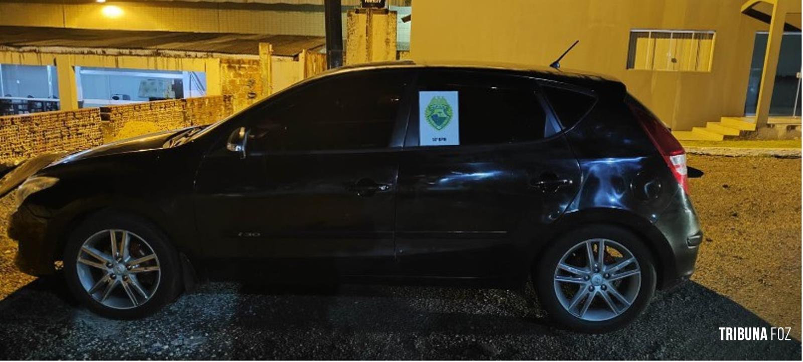 Polícia Militar recupera veículo furtado e prende suspeito por receptação em Foz do Iguaçu