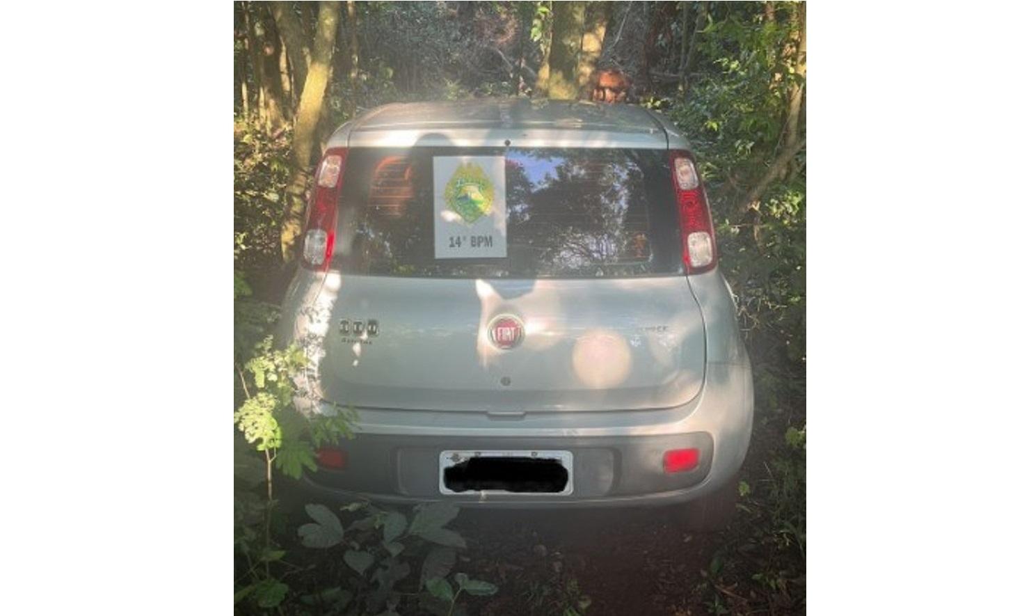 Polícia Militar recupera veículo furtado em área rural de Medianeira