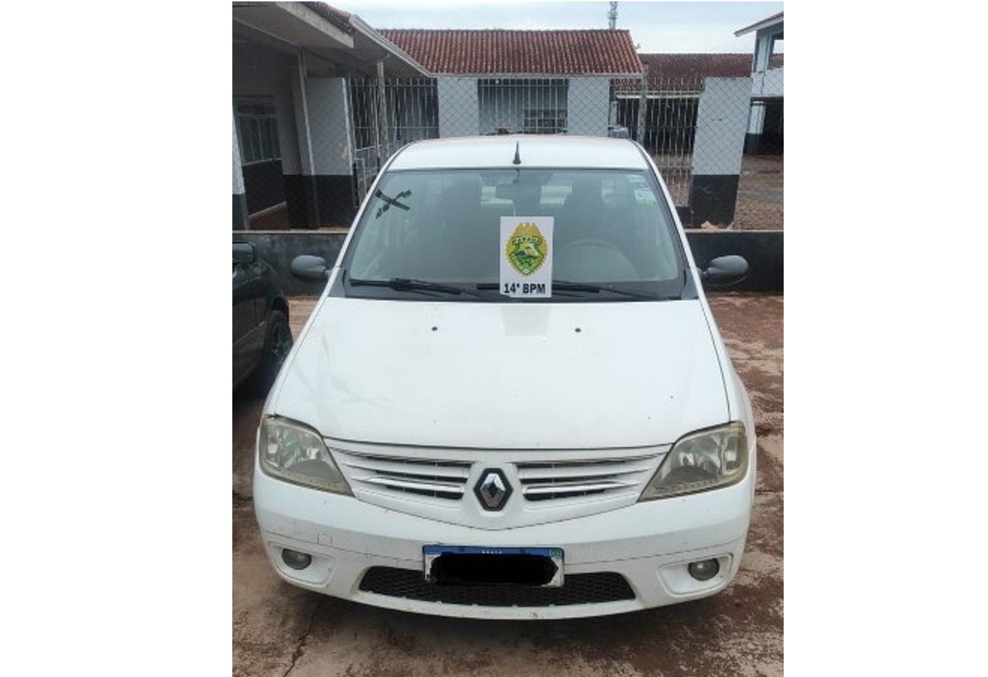 Polícia Militar recupera veículo roubado em área rural de Medianeira