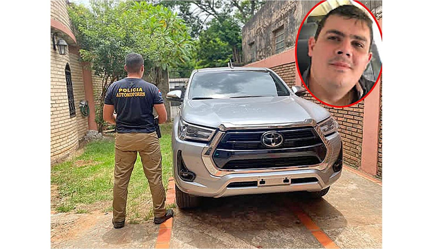 Político conhecido e empreiteiro do governo são presos com caminhonete roubada no Brasil em Villarrica, no Paraguai